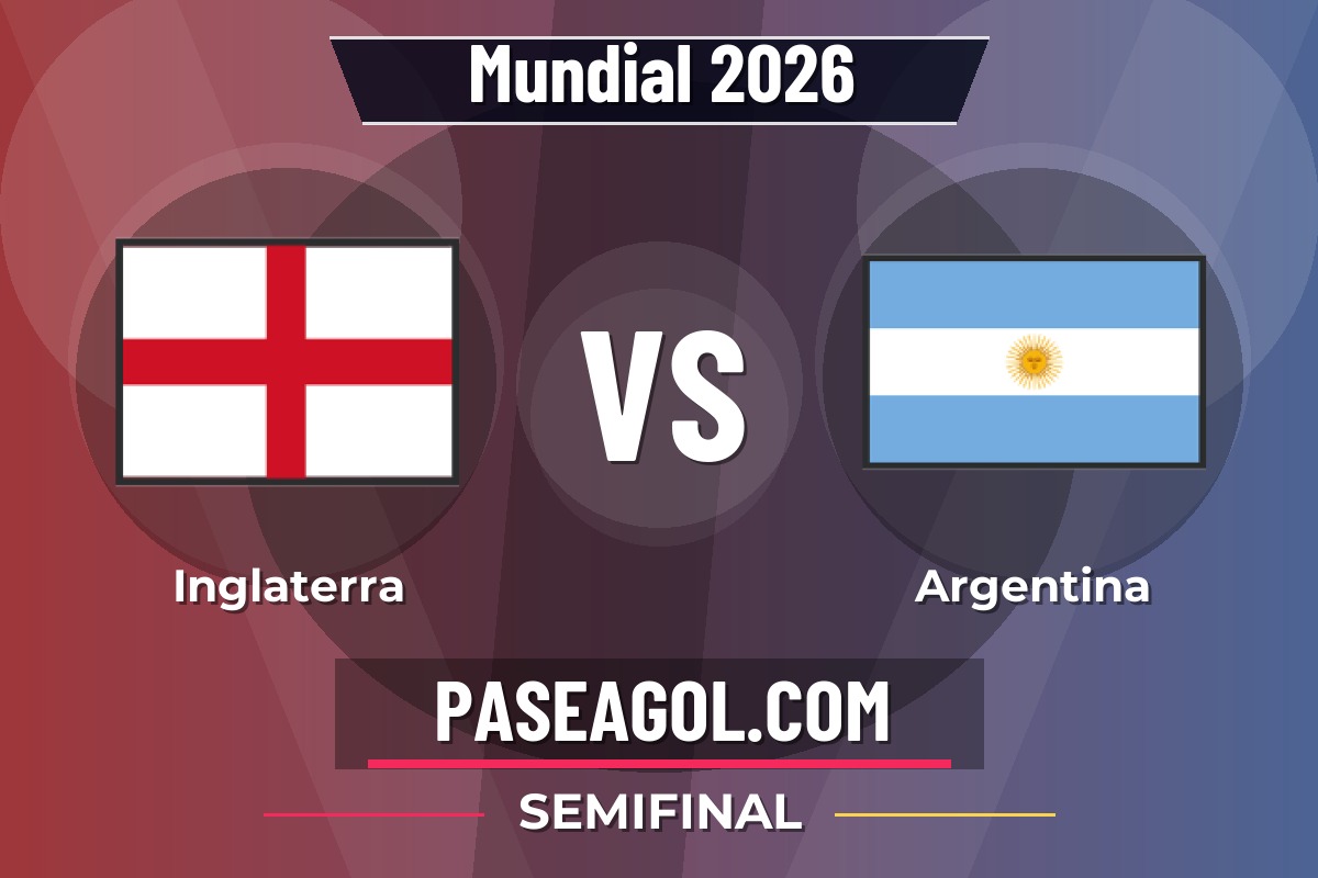 Inglaterra vs Argentina Inglaterra vs Argentina - Semifinal - Mundial 2026