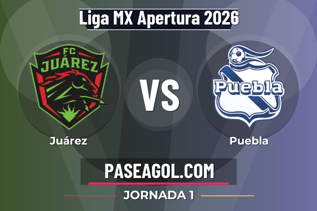 Juárez vs Puebla Juárez vs Puebla - Jornada 1 - Liga MX Apertura 2026