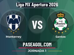 Monterrey vs Santos en vivo Liga MX Apertura 2026, donde ver Monterrey vs Santos - Jornada 1 - Liga MX Apertura 2026