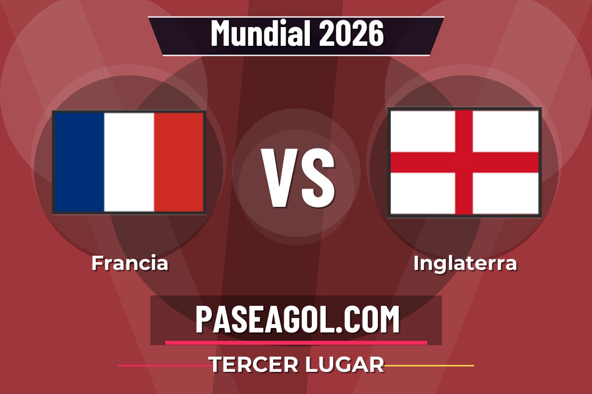 Francia vs Inglaterra Francia vs Inglaterra - Tercer Lugar - Mundial 2026
