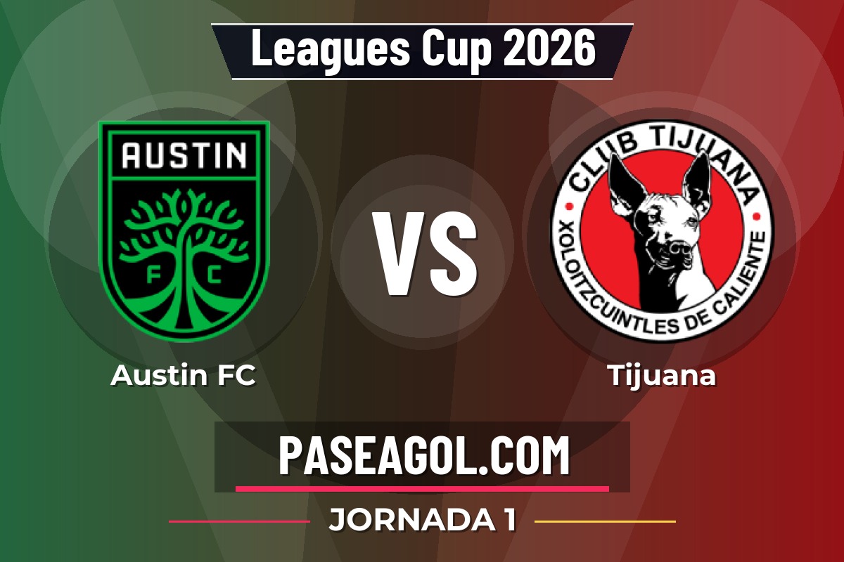 Austin FC vs Tijuana Austin FC vs Tijuana - Jornada 1 - Leagues Cup 2026
