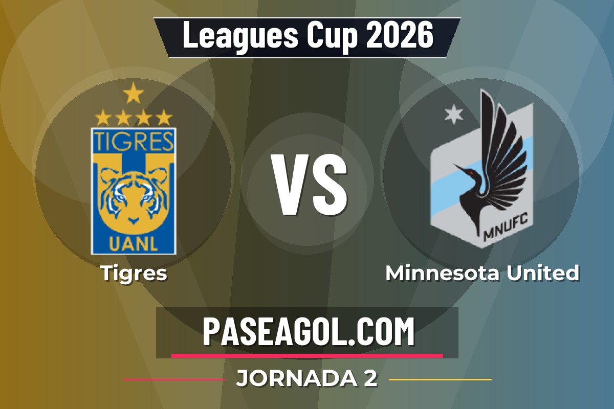Tigres vs Minnesota United Tigres vs Minnesota United - Jornada 2 - Leagues Cup 2026