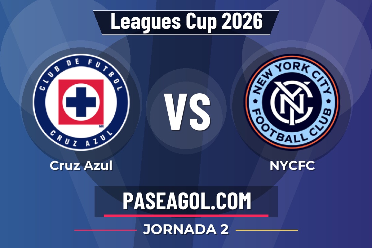 Cruz Azul vs NYCFC Cruz Azul vs NYCFC - Jornada 2 - Leagues Cup 2026