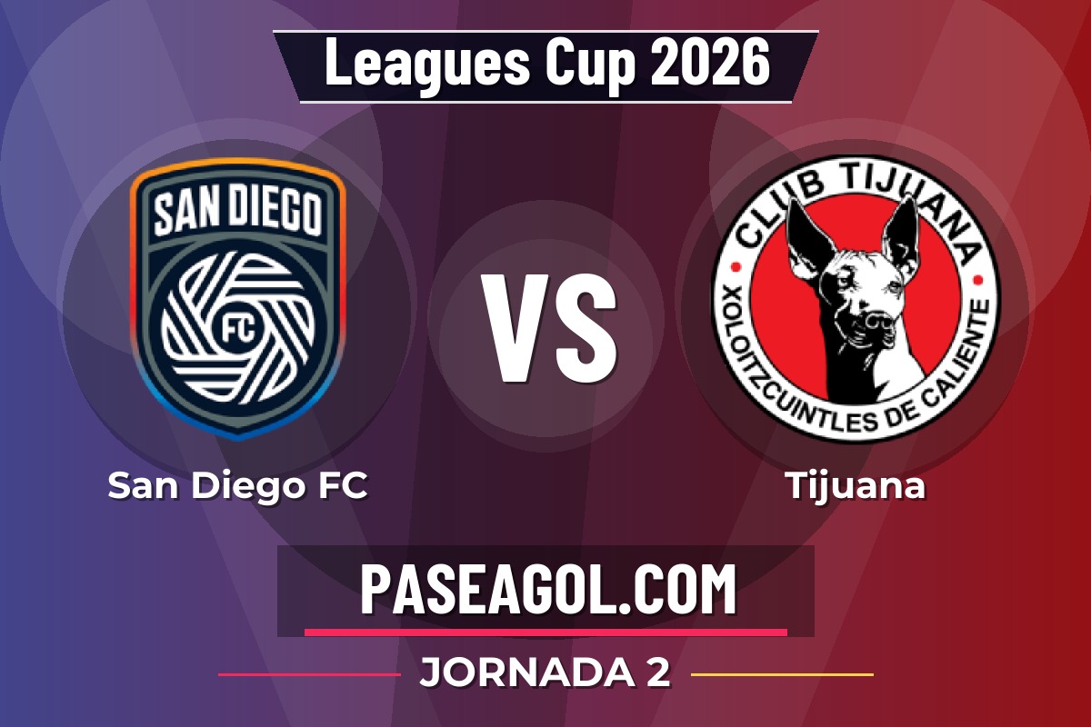San Diego FC vs Tijuana San Diego FC vs Tijuana - Jornada 2 - Leagues Cup 2026