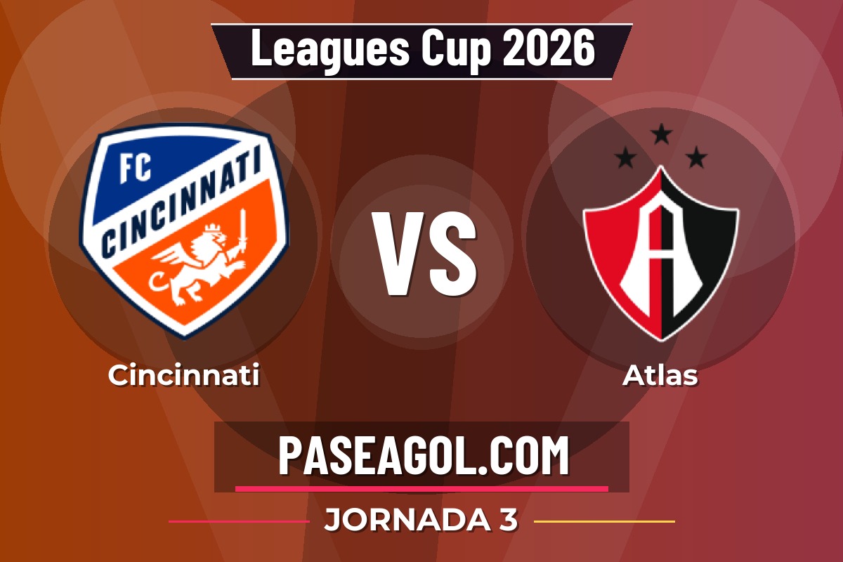 Cincinnati vs Atlas Cincinnati vs Atlas - Jornada 3 - Leagues Cup 2026
