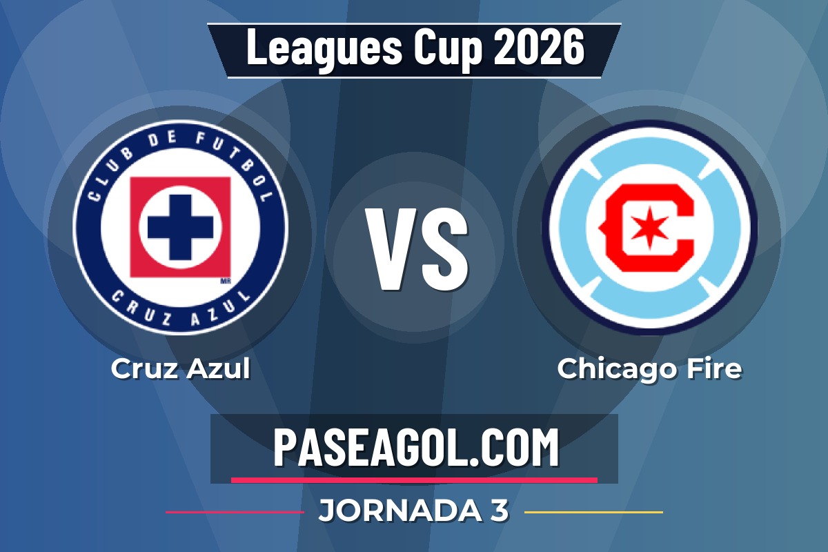 Cruz Azul vs Chicago Fire Cruz Azul vs Chicago Fire - Jornada 3 - Leagues Cup 2026