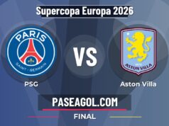 PSG vs Aston Villa en vivo Supercopa Europa 2026, donde ver PSG vs Aston Villa - Final - Supercopa Europa 2026