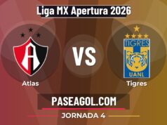 Atlas vs Tigres en vivo Liga MX Apertura 2026, donde ver Atlas vs Tigres - Jornada 4 - Liga MX Apertura 2026