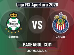 Santos vs Chivas en vivo Liga MX Apertura 2026, donde ver Santos vs Chivas - Jornada 4 - Liga MX Apertura 2026