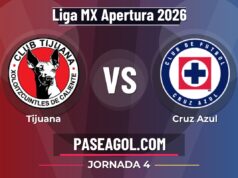 Tijuana vs Cruz Azul en vivo Liga MX Apertura 2026, donde ver Tijuana vs Cruz Azul - Jornada 4 - Liga MX Apertura 2026