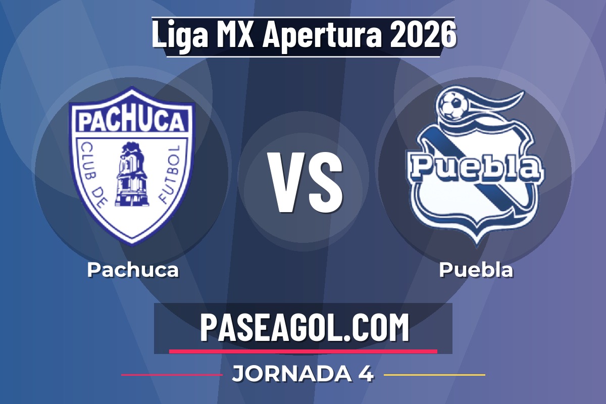 Pachuca vs Puebla Pachuca vs Puebla - Jornada 4 - Liga MX Apertura 2026