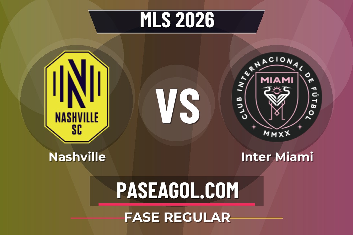 Nashville vs Inter Miami Nashville vs Inter Miami - Fase Regular - MLS 2026