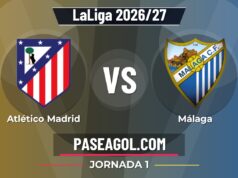 Atlético Madrid vs Málaga en vivo LaLiga 2026/27, donde ver Atlético Madrid vs Málaga - Jornada 1 - LaLiga 2026/27