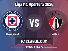 Cruz Azul vs Atlas en vivo Liga MX Apertura 2026, donde ver Cruz Azul vs Atlas - Jornada 5 - Liga MX Apertura 2026