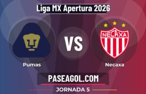 Pumas vs Necaxa en vivo Liga MX Apertura 2026, donde ver Pumas vs Necaxa - Jornada 5 - Liga MX Apertura 2026