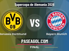 Borussia Dortmund vs Bayern Munich en vivo Supercopa de Alemania 2026, donde ver Borussia Dortmund vs Bayern Munich - Final - Supercopa de Alemania 2026