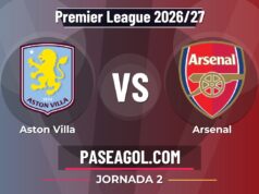 Aston Villa vs Arsenal en vivo Premier League 2026/27, donde ver Aston Villa vs Arsenal - Jornada 2 - Premier League 2026/27