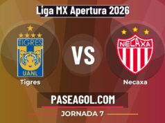 Tigres vs Necaxa en vivo Liga MX Apertura 2026, donde ver Tigres vs Necaxa - Jornada 7 - Liga MX Apertura 2026
