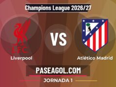 Liverpool vs Atlético Madrid en vivo Champions League 2026/27, donde ver Liverpool vs Atlético Madrid - Jornada 1 - Champions League 2026/27