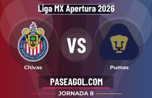 Chivas vs Pumas en vivo Liga MX Apertura 2026, dónde ver Chivas vs Pumas - Jornada 8 - Liga MX Apertura 2026