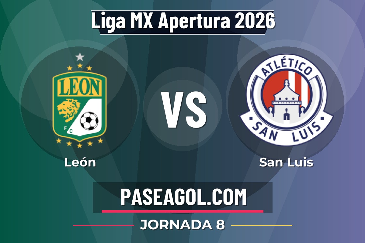 León vs San Luis León vs San Luis - Jornada 8 - Liga MX Apertura 2026