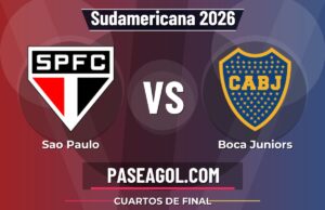 Sao Paulo vs Boca Juniors en vivo Sudamericana 2026, dónde ver Sao Paulo vs Boca Juniors - Cuartos de final - Sudamericana 2026