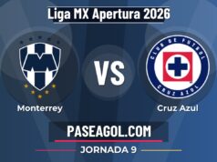 Monterrey vs Cruz Azul - Jornada 9 - Liga MX Apertura 2026